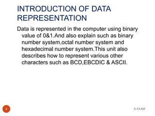 Data representation | PPTX