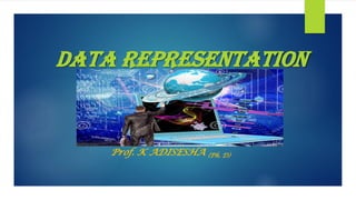 DATA REPRESENTATION
Prof. K ADISESHA (Ph. D)
 