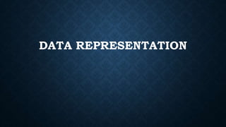 DATA REPRESENTATION
 