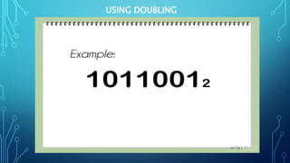 USING DOUBLING
 