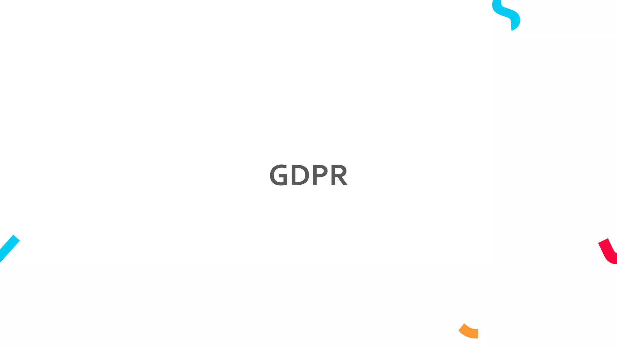 GDPR
 