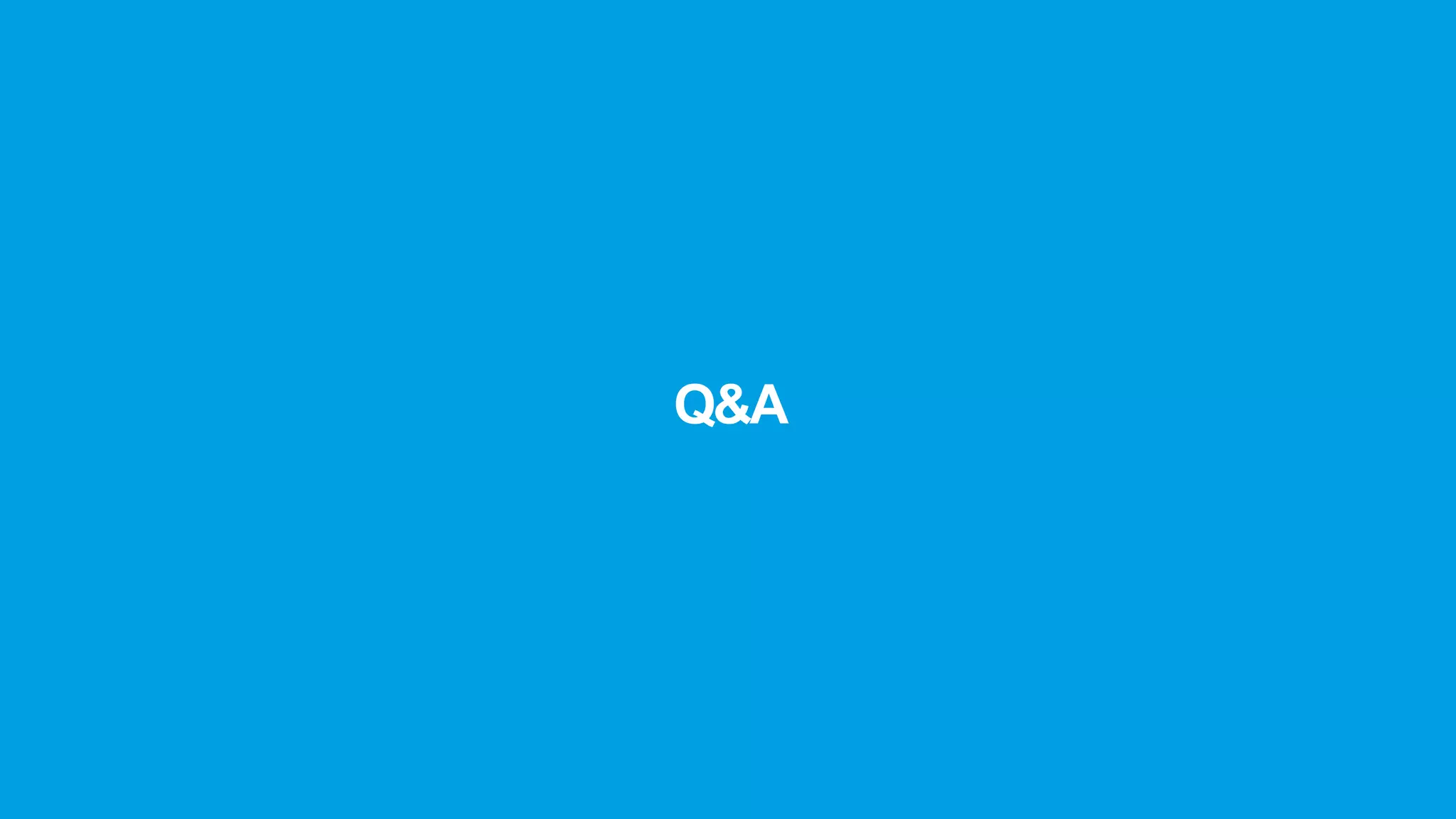 Q&A
 