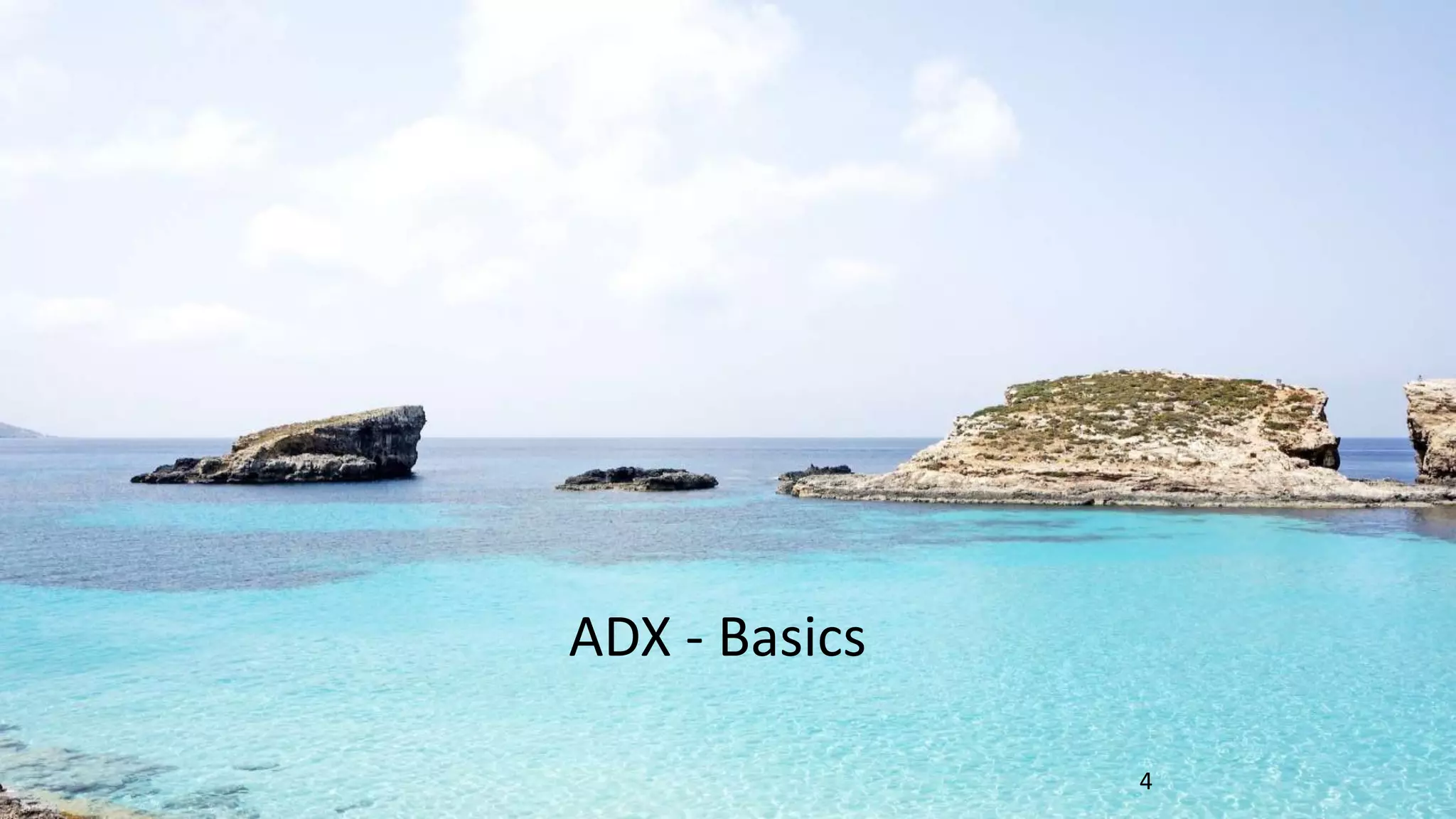 ADX - Basics
4
 