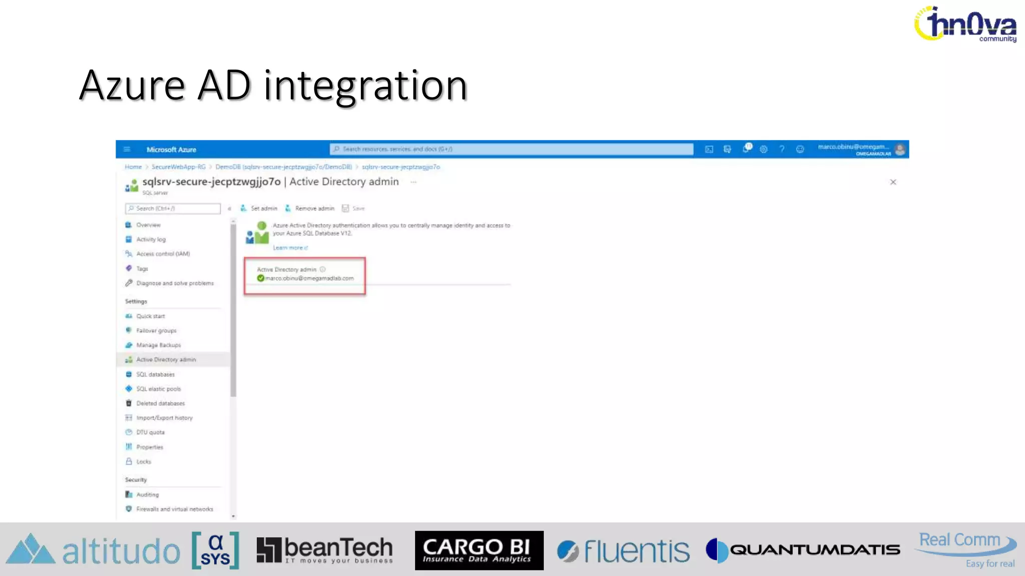 Azure AD integration
 