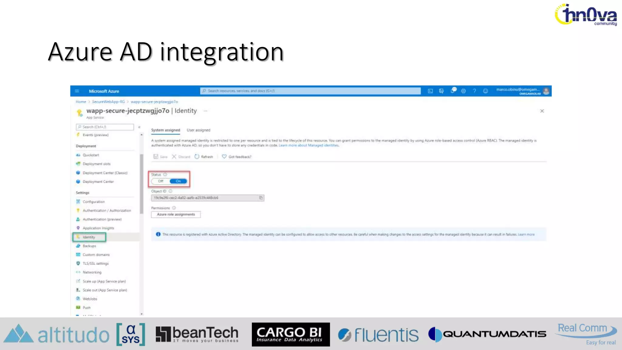 Azure AD integration
 