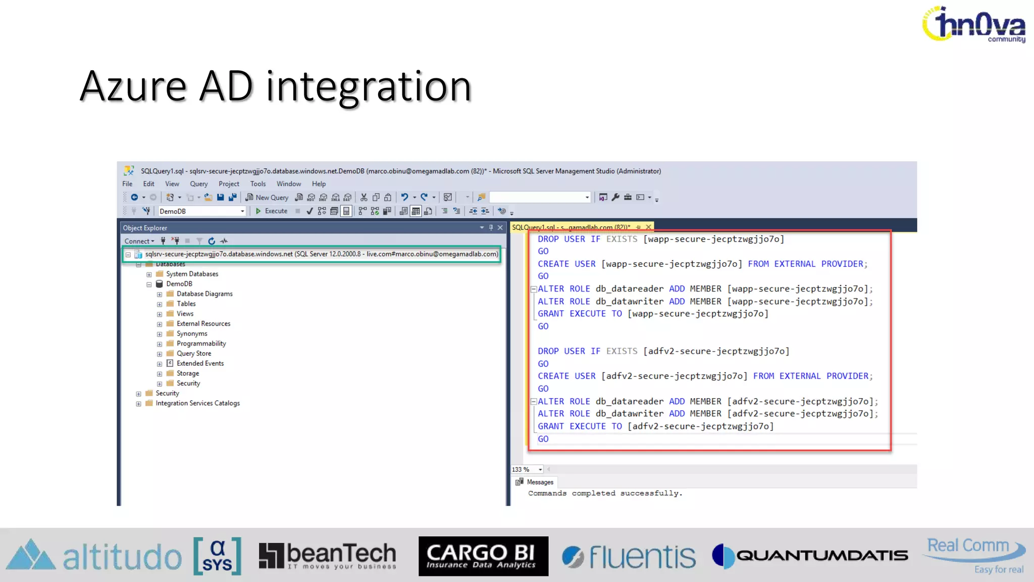 Azure AD integration
 