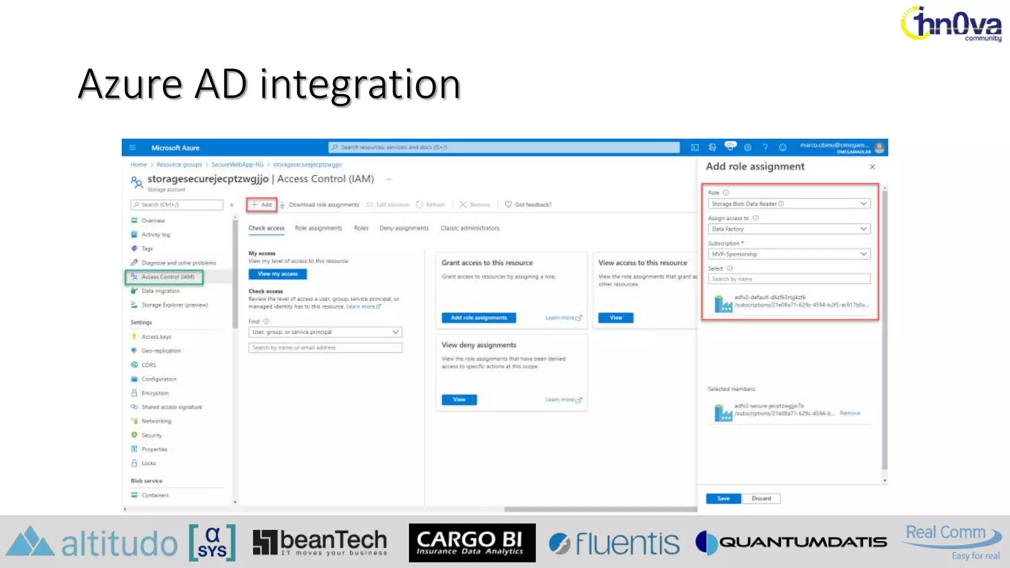Azure AD integration
 