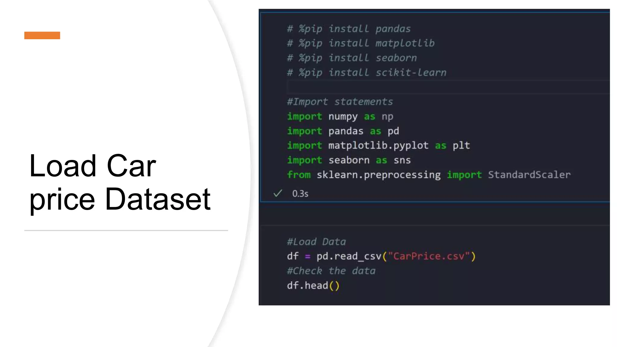 Load Car
price Dataset
 