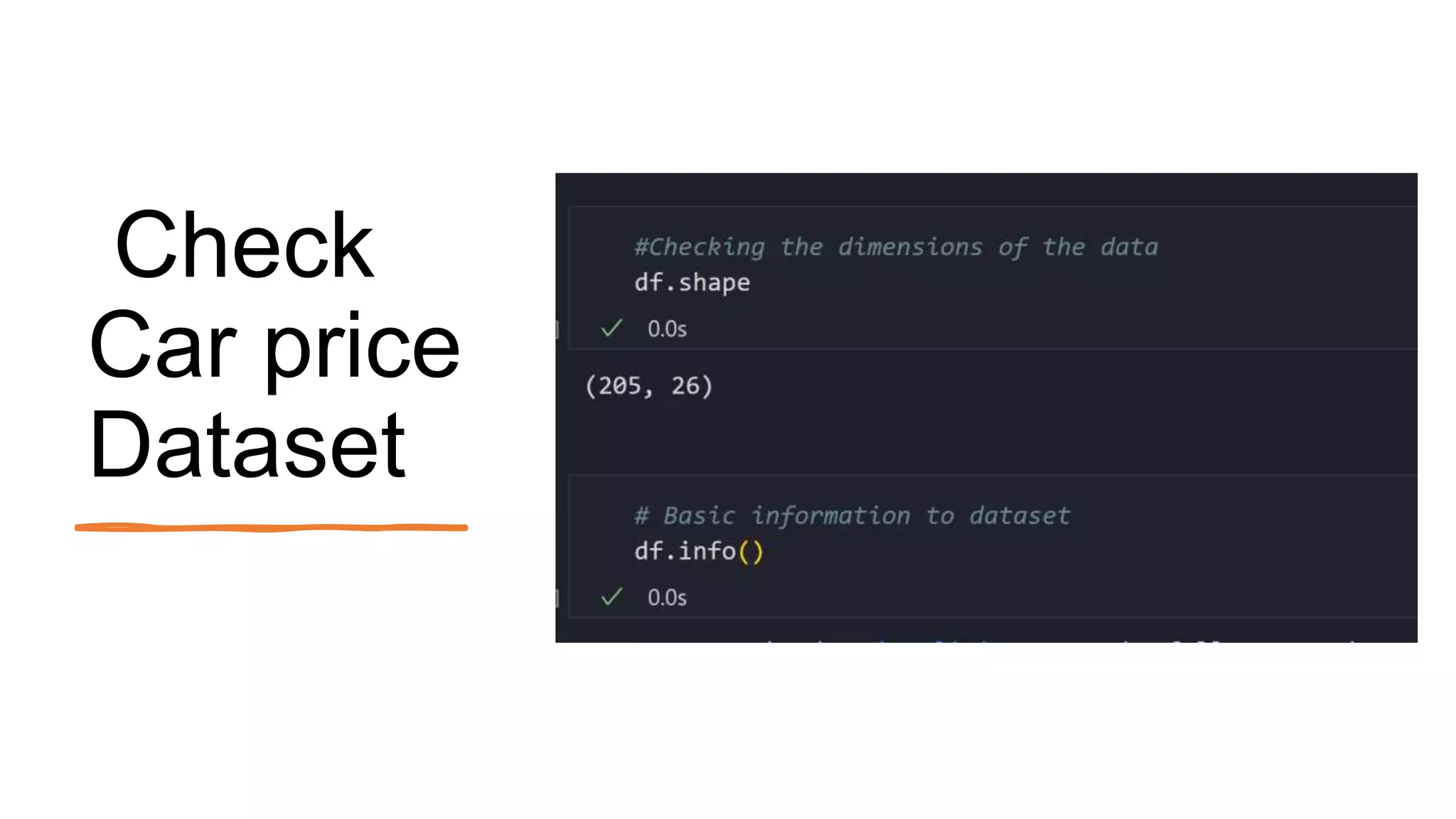 Check
Car price
Dataset
 