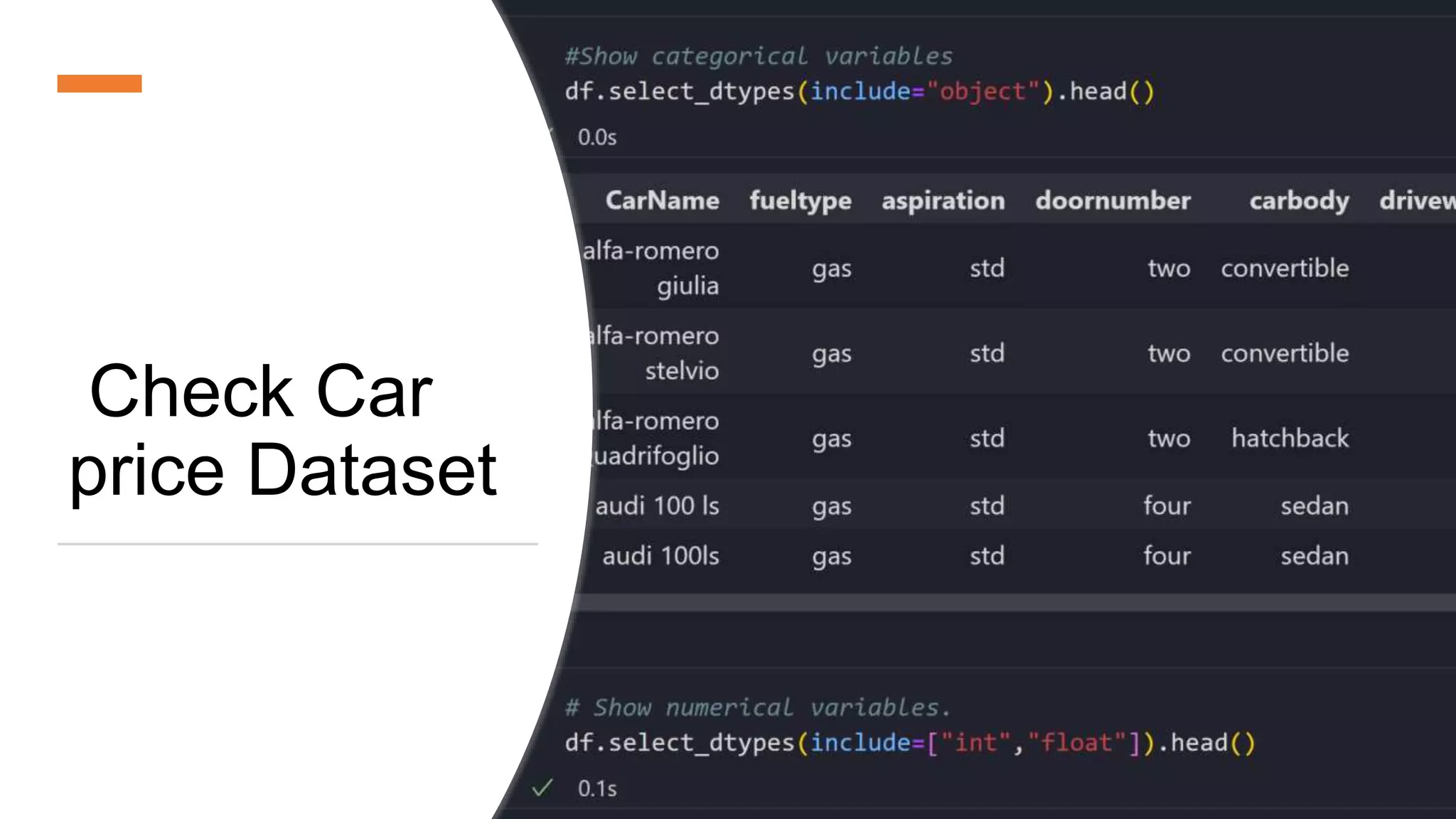 Check Car
price Dataset
 