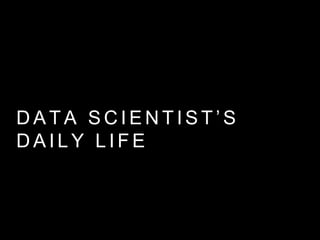 DATA SCIENTIST’S
DAILY LIFE
BRYAN YANG 2015.09
 