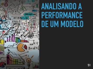 ANALISANDO A
PERFORMANCE
DE UM MODELO
51
 