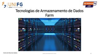 Tecnologias de Armazenamento de Dados
Farm
www.alvarofpinheiro.eti.br 30Ciclo de Vida dos Dados
 