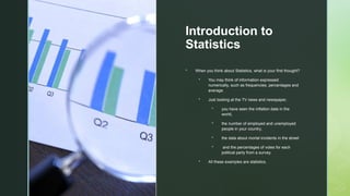 Comprehensive Introduction to Descriptive and Inferential Statistics in ...