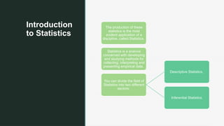 Comprehensive Introduction to Descriptive and Inferential Statistics in ...