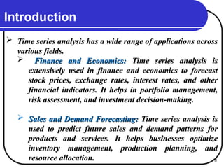 Comprehensive Guide to Advanced Time Series Analysis and Forecasting ...