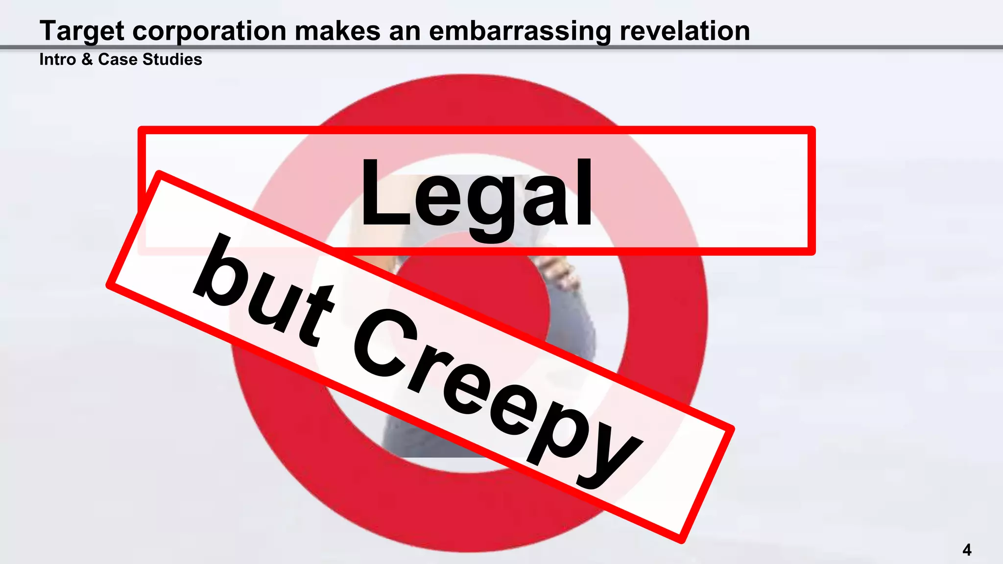 Target corporation makes an embarrassing revelation
Intro & Case Studies
Legal
4
 