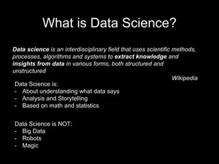 Data Science applications in business | PPTX