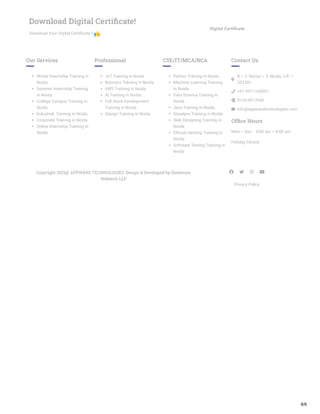 Data Science Course and Data Science Training.pdf