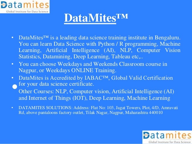 Data Science Course In Nagpur - May 2022 | PPTX