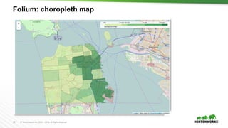28 ©	Hortonworks	Inc.	2011	–2016.	All	Rights	Reserved
Folium: choropleth map
 