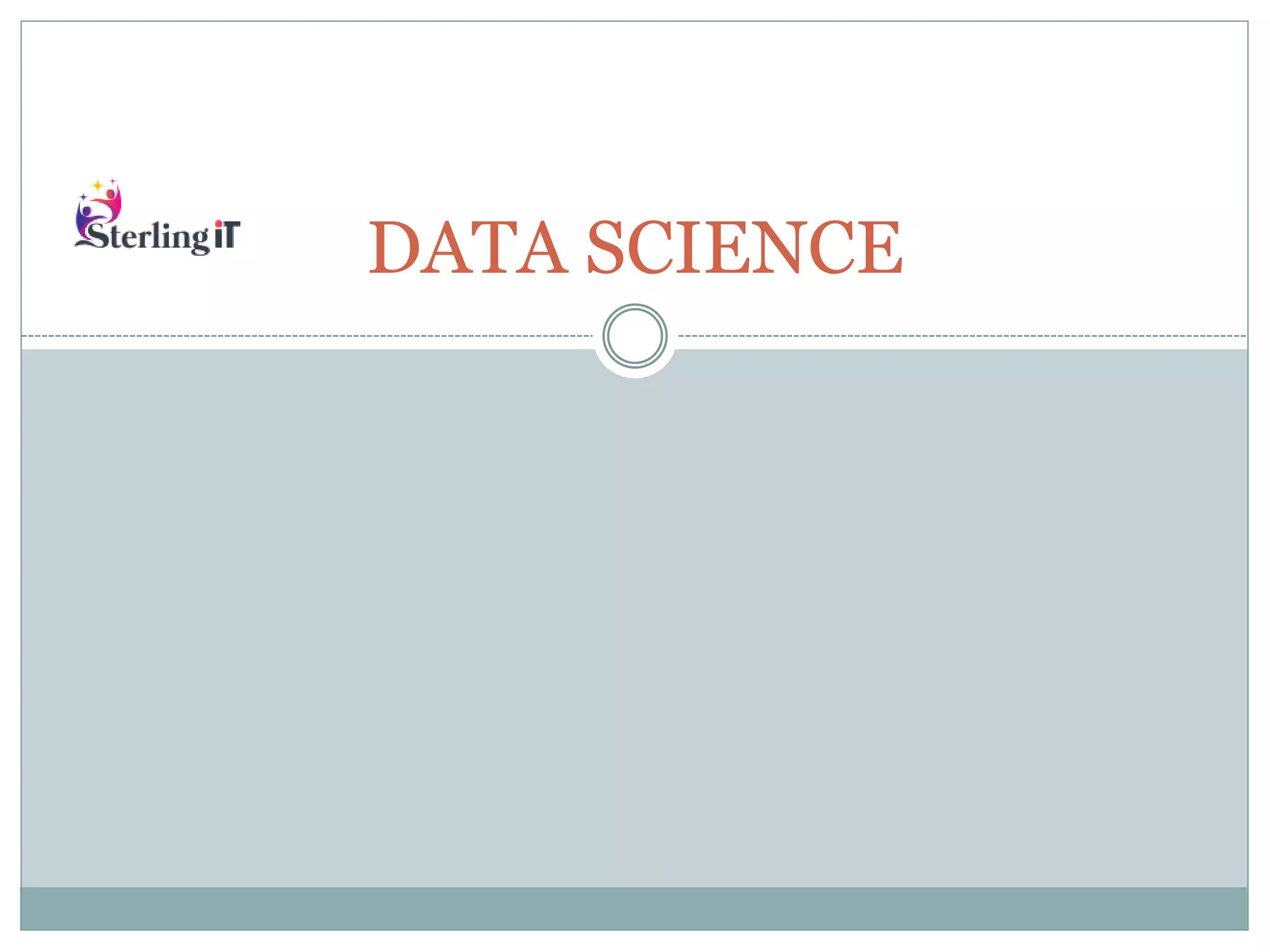 DATA SCIENCE
 