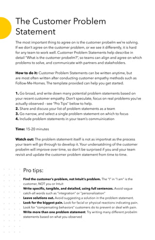 The Customer Problem
Statement
The most important thing to agree on is the customer probelm we’re solving.
If we don’t agr...