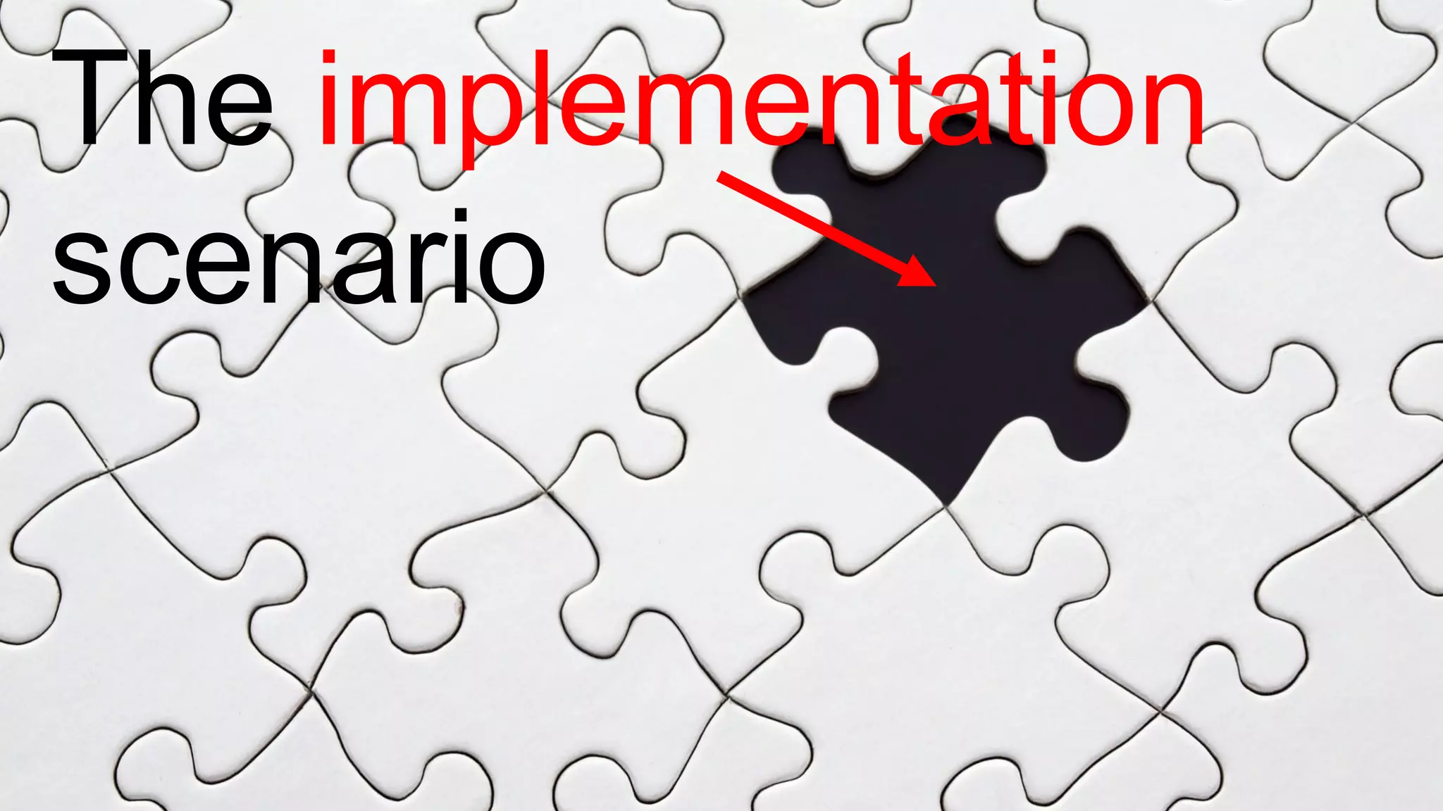 PwC 20
The implementation
scenario
 