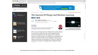 Machine	Learning	&	IoTs (2)
 