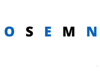 O S E M N 
19 
 