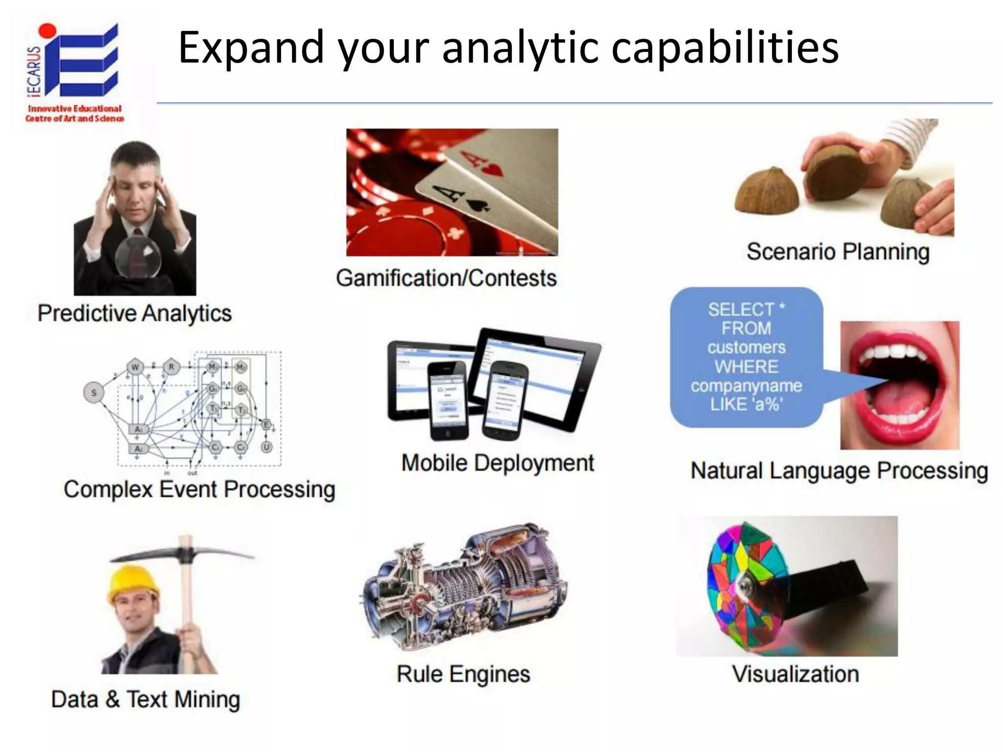 Expand your analytic capabilities
 