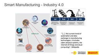 Data science for smart manufacturing at Pirelli | PPT