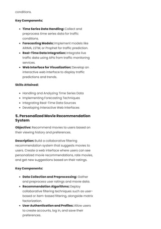 Data Science Full Stack Developer Project Ideas | PDF