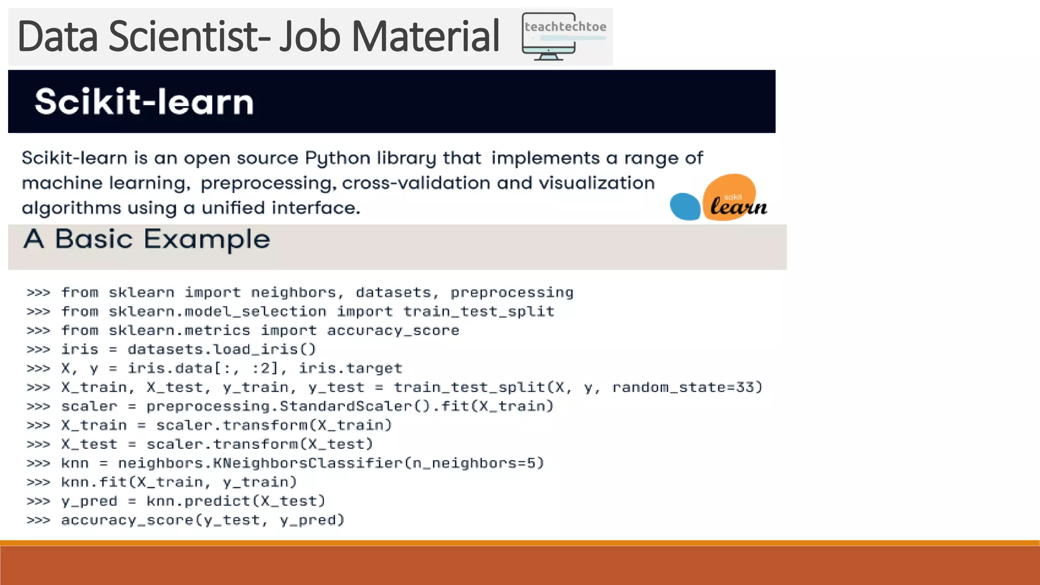 Machine Learning QnA: Data Scientist- Job Material 