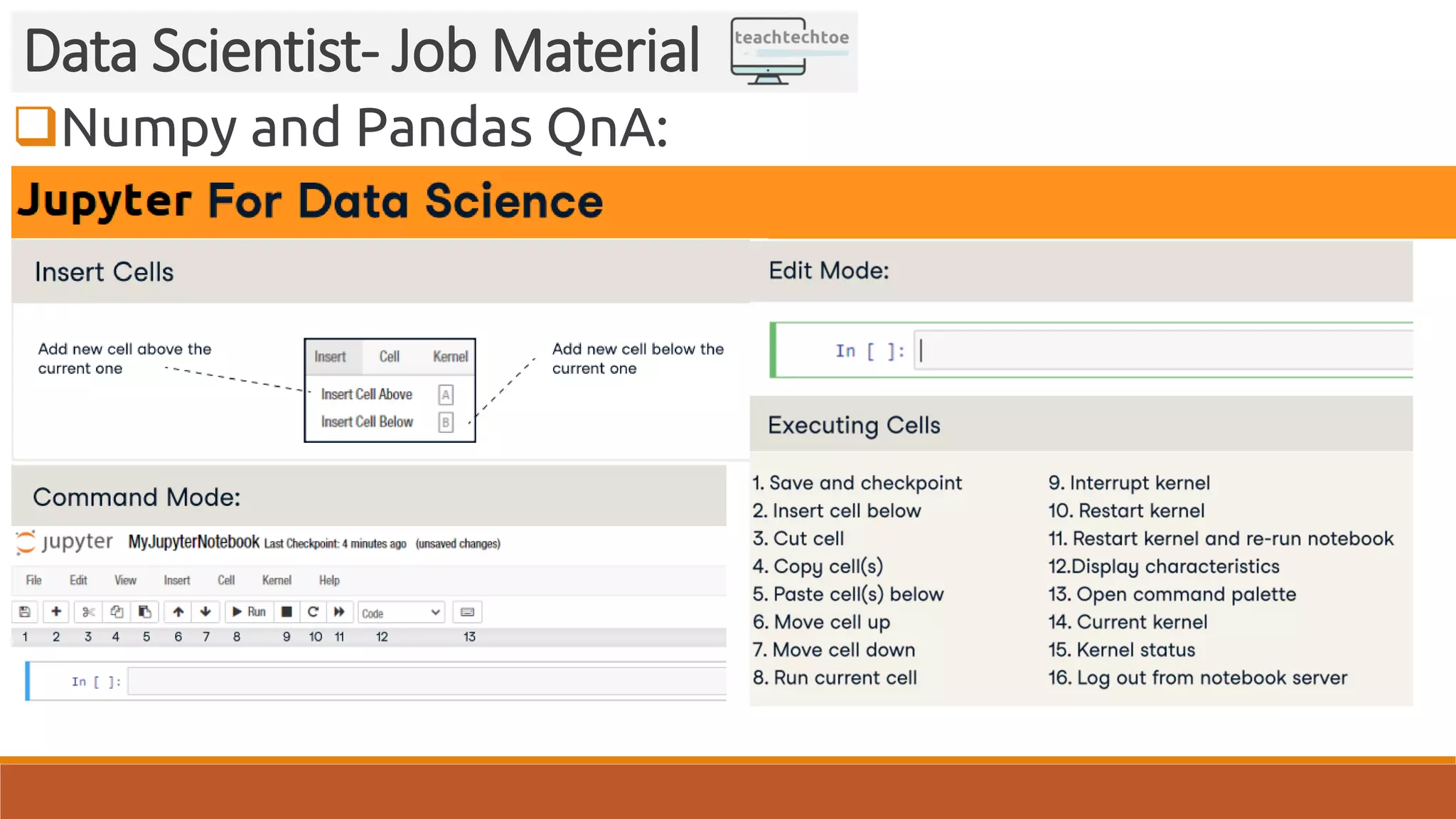 Numpy and Pandas QnA: Data Scientist- Job Material 