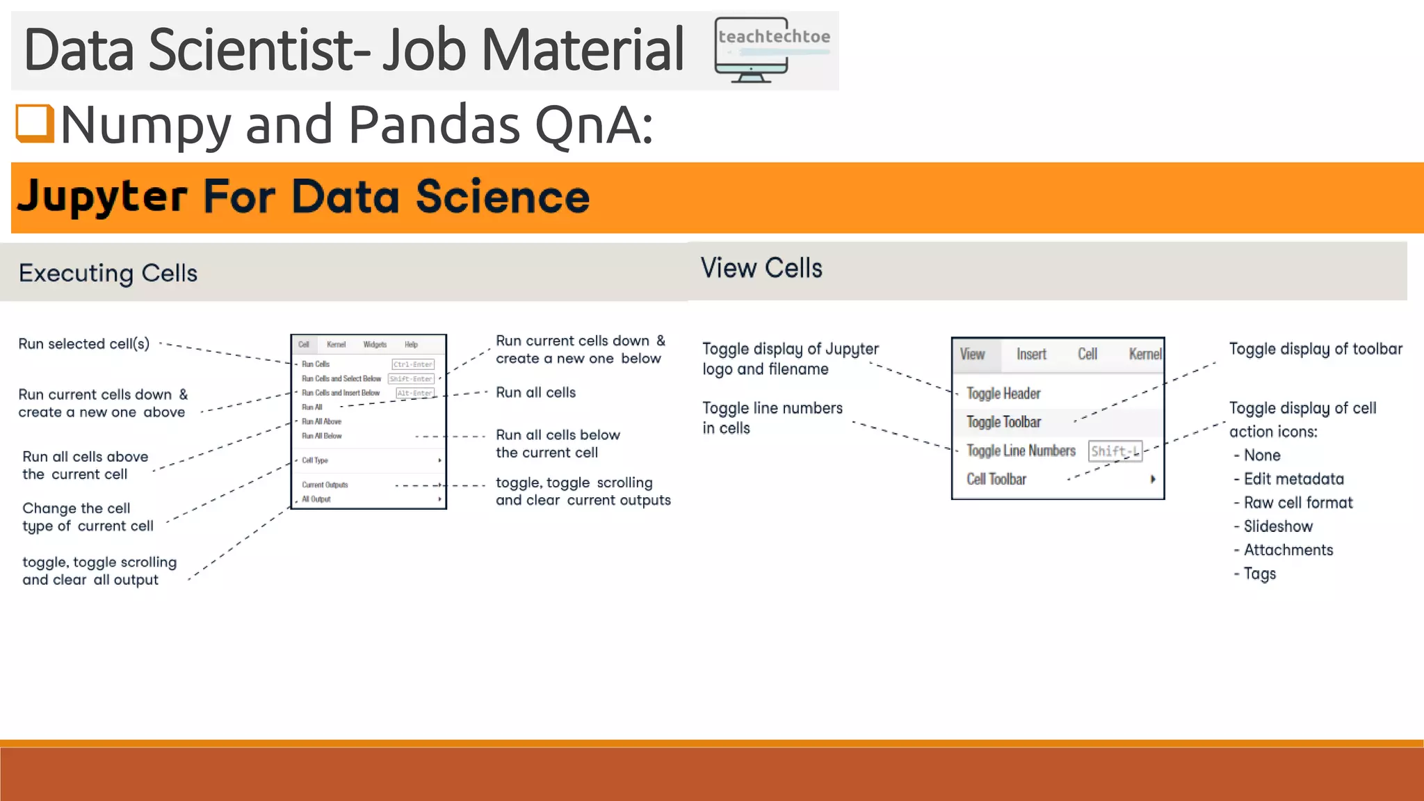 Numpy and Pandas QnA: Data Scientist- Job Material 