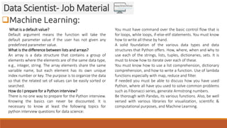 Guide for a Data Scientist | PDF