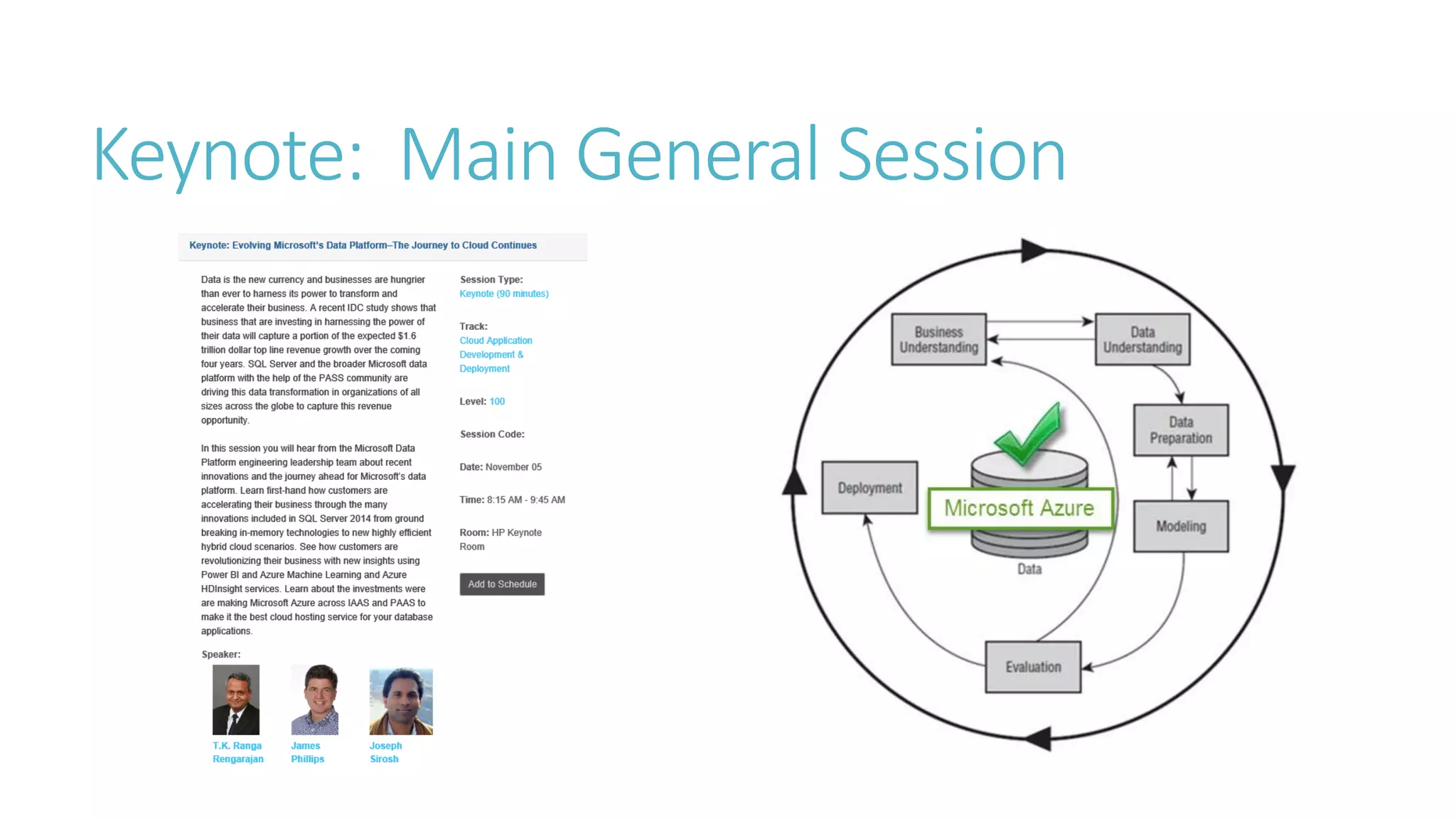 Keynote: Main General Session  