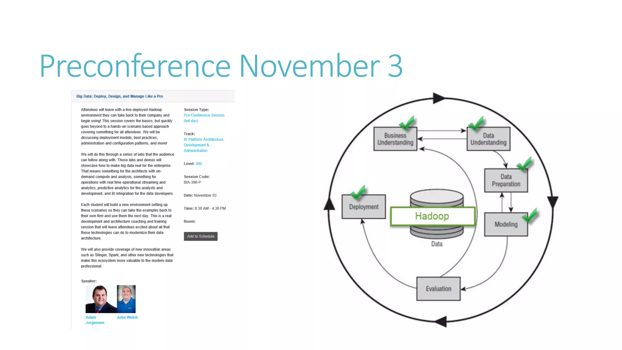 Preconference November 3  