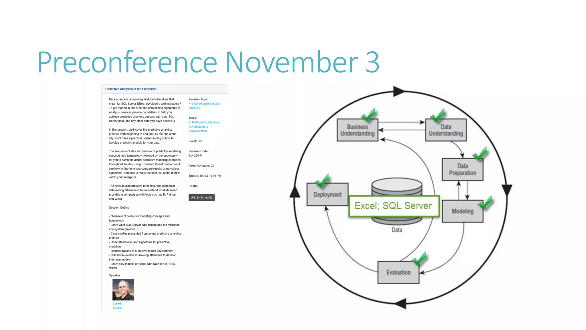 Preconference November 3  