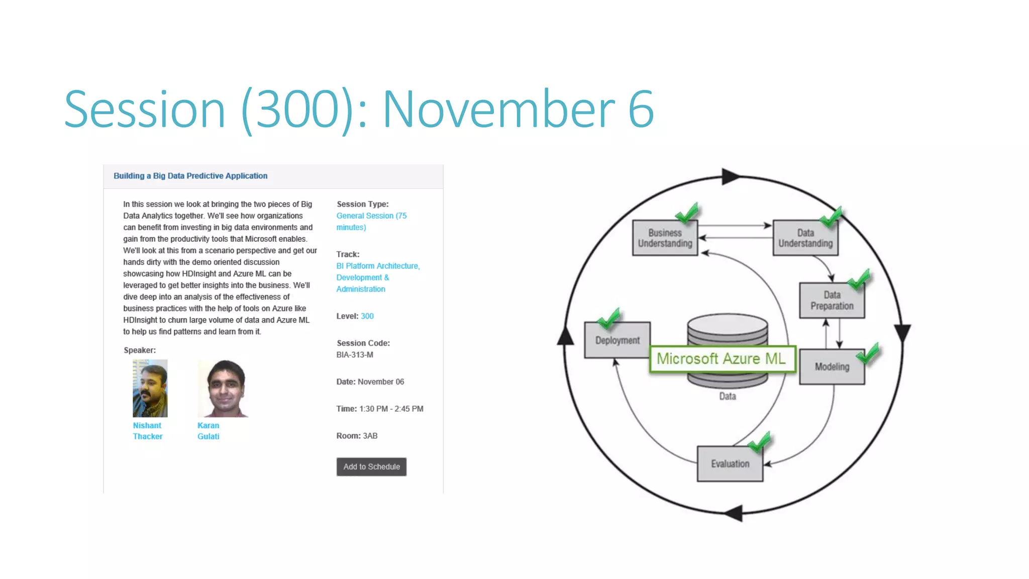 Session (300): November 6  