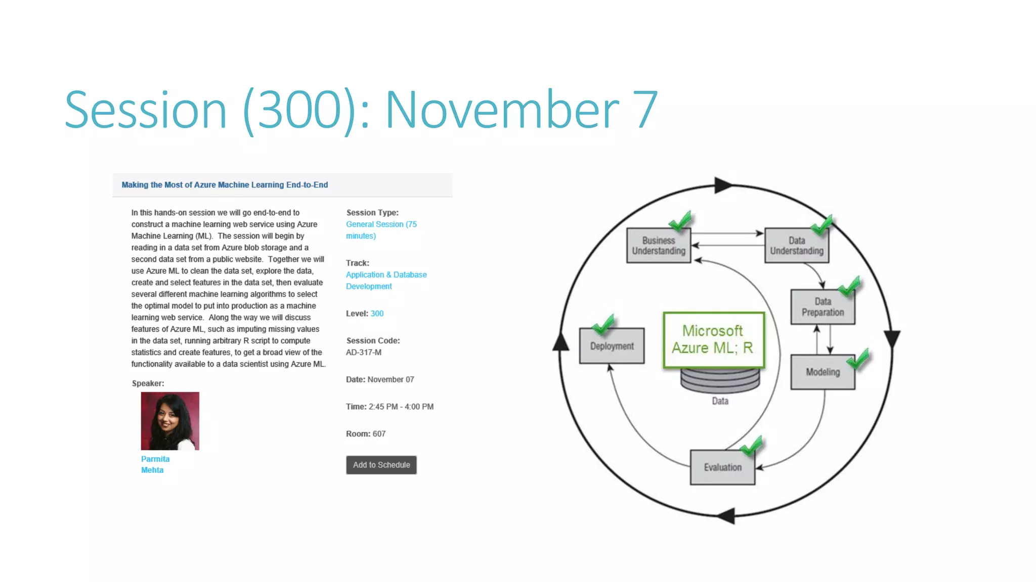 Session (300): November 7  