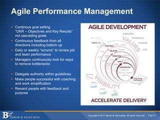 Copyright © 2011 Bersin & Associates. All rights reserved. Page 31
Agile Performance Management
 Continous goal setting
“...