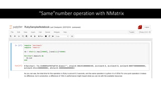 “Same”number operation with NMatrix
 