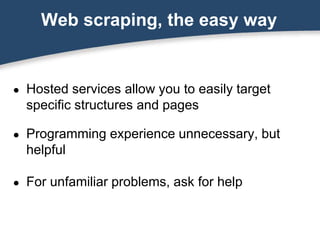 Web Scraping Basics | PPTX