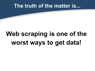 Web Scraping Basics | PPTX