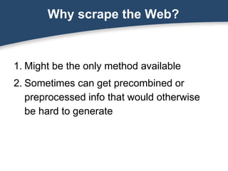 Web Scraping Basics | PPTX