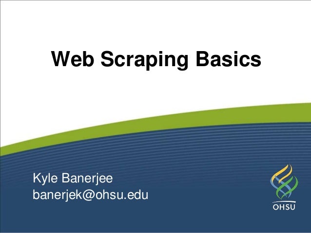 Web Scraping Skills Web Scraping Skills