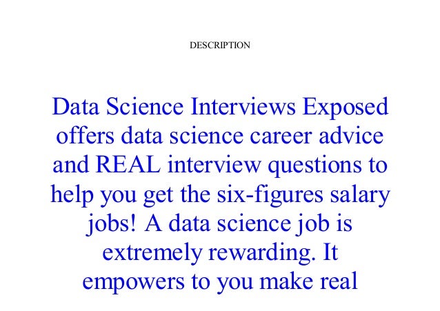Read Data Science Interviews Exposed Your One Stop Source For Data S