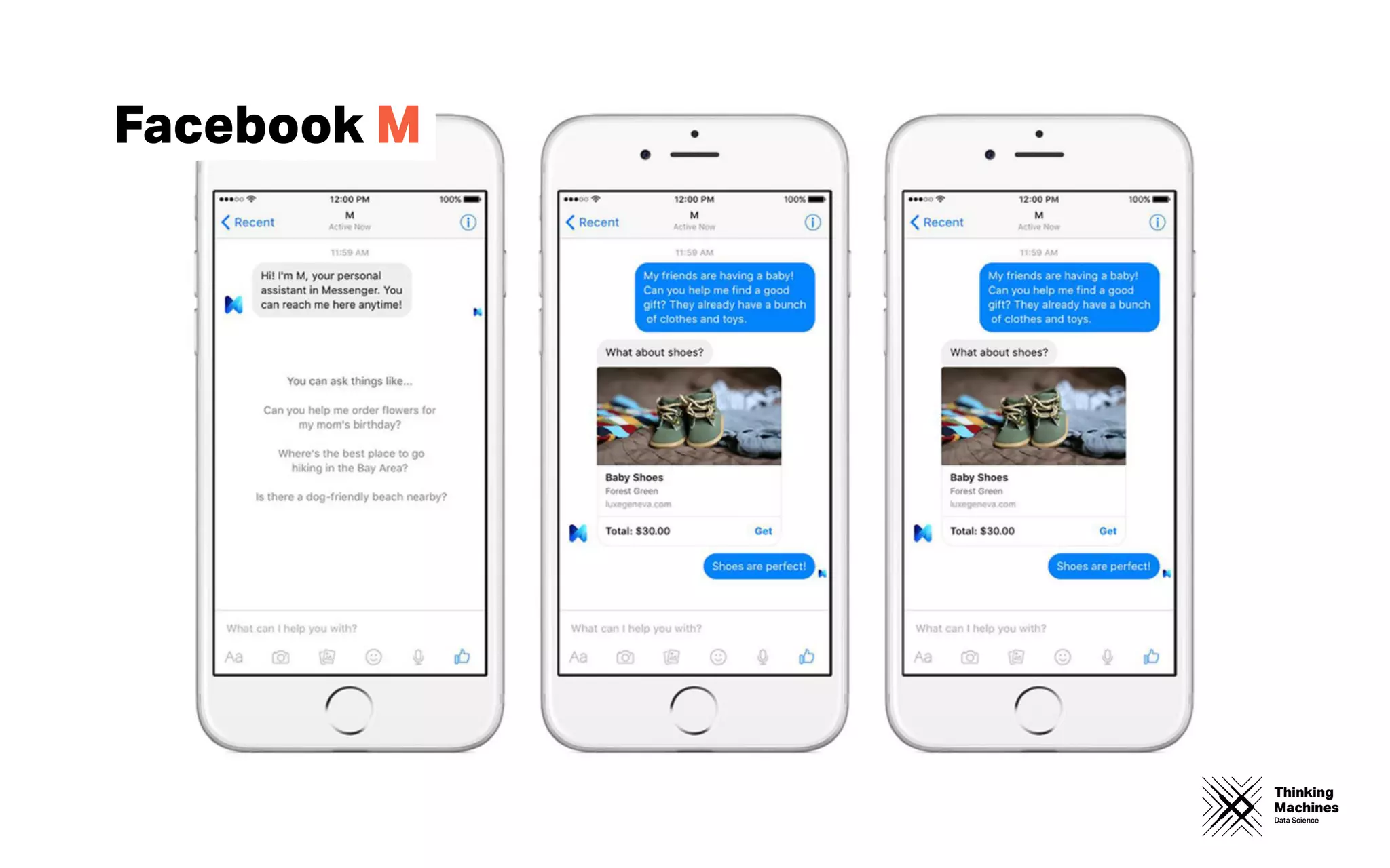 Thinking
Machines
Data Science
Facebook M
 